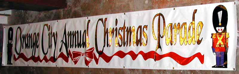 orange city christmas banner